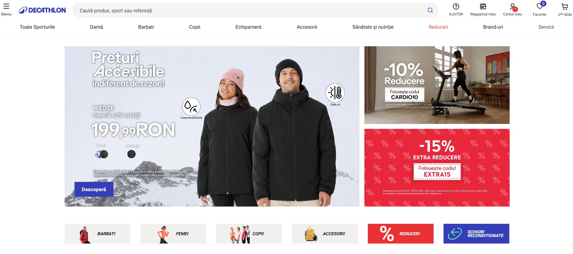 articole sportive Decathlon
