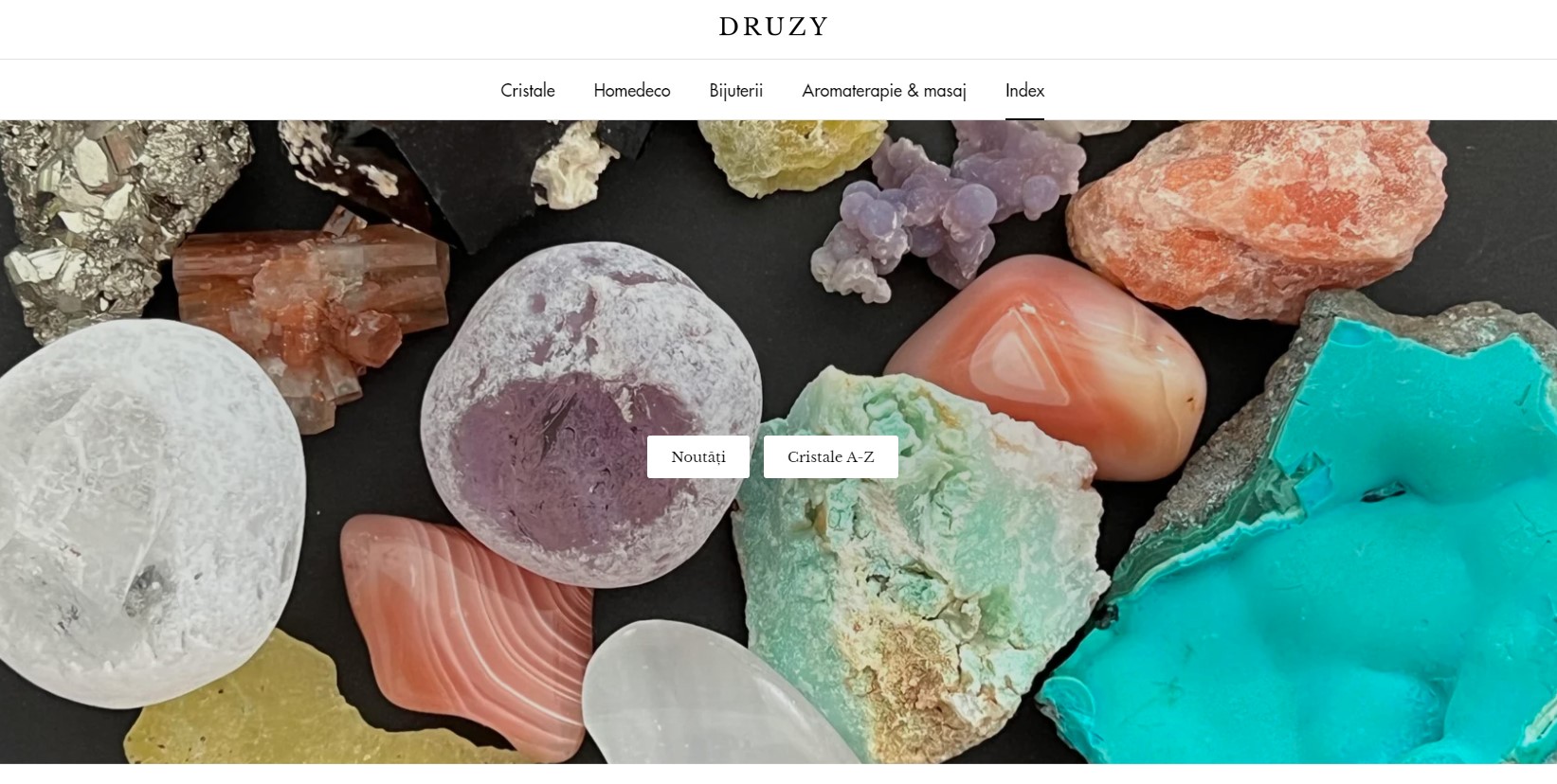 minerale și cristale Druzy
