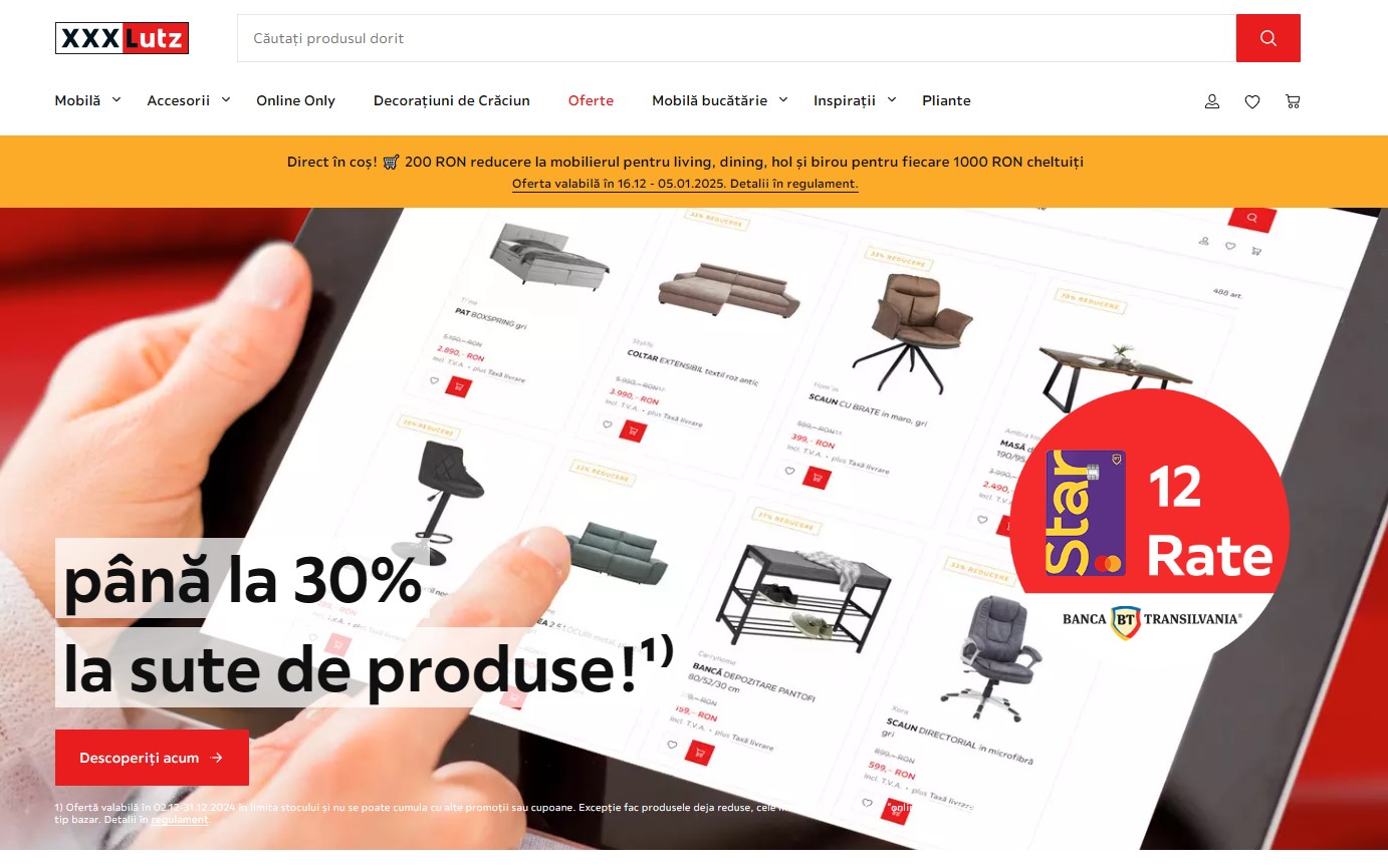 mobilier și accesorii pentru casă XXXLutz