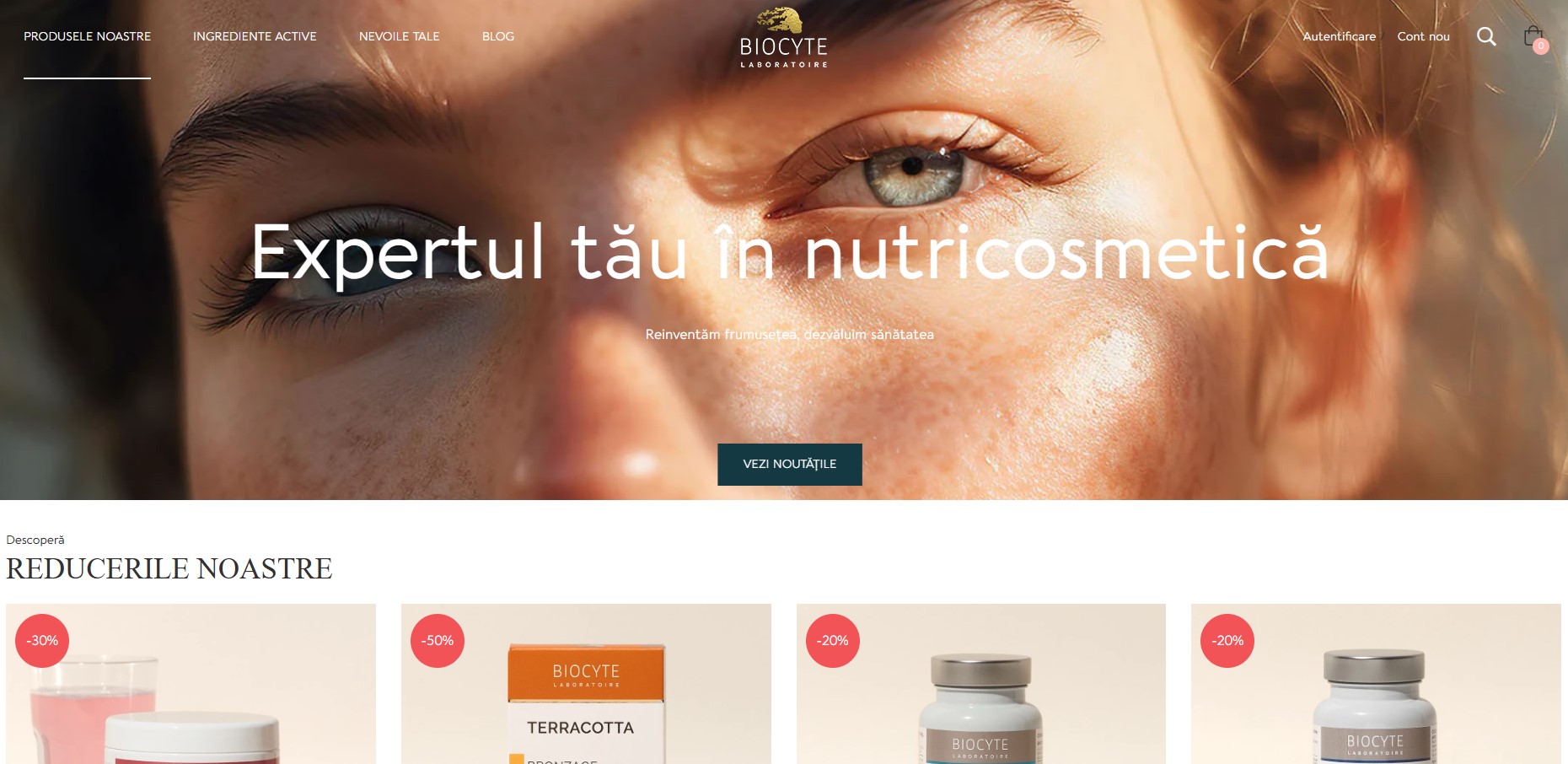 suplimente alimentare și nutricosmetice Biocyte