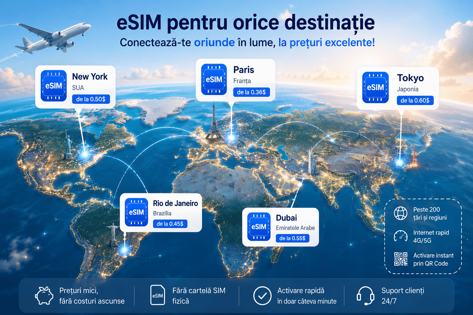 preturi reduse eSIM Europa